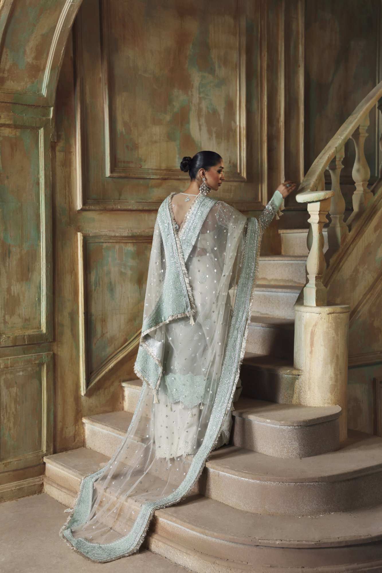 Sarosh Raw Silk Pakistani Formal Dresses - Zyra - 2