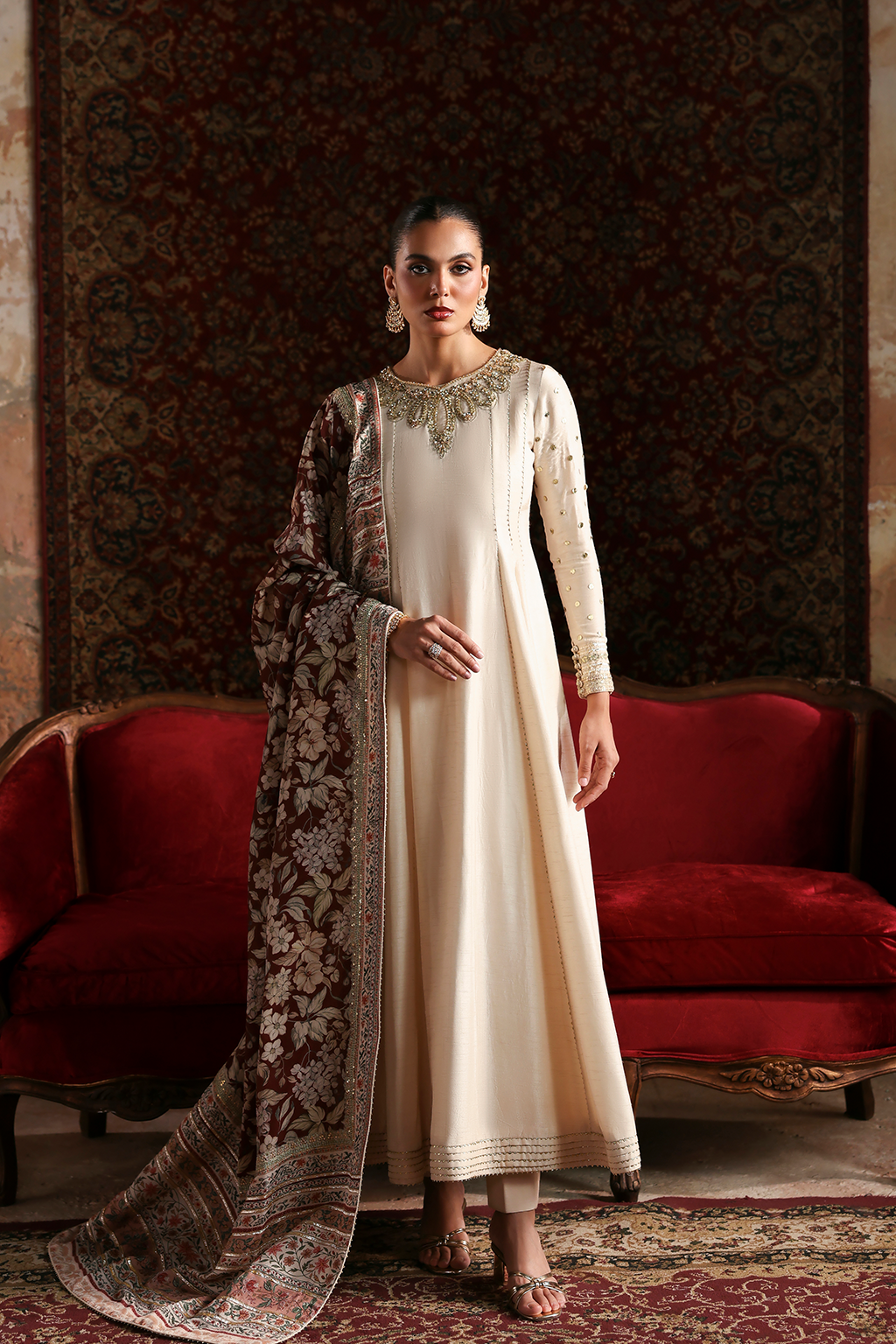 LALEH Raw Silk Pakistani Formal Dresses