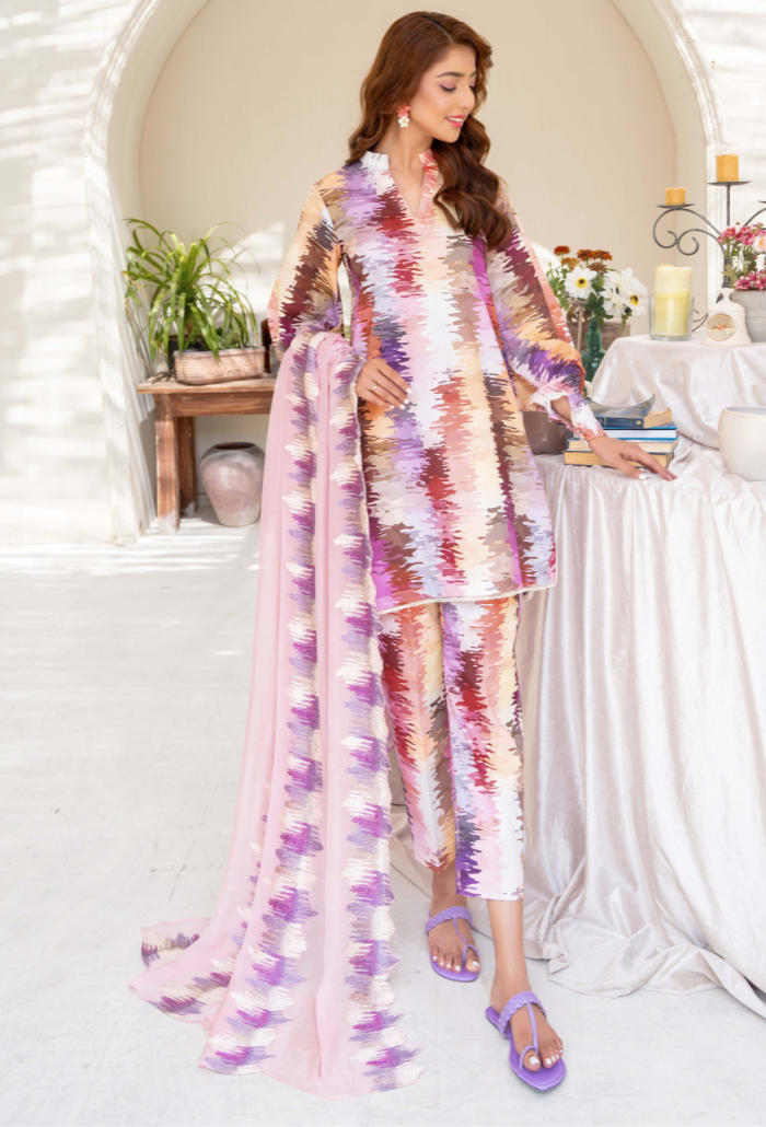 Ziva - D10 Chiffon Pakistani Summer Dresses - Humdum - 2