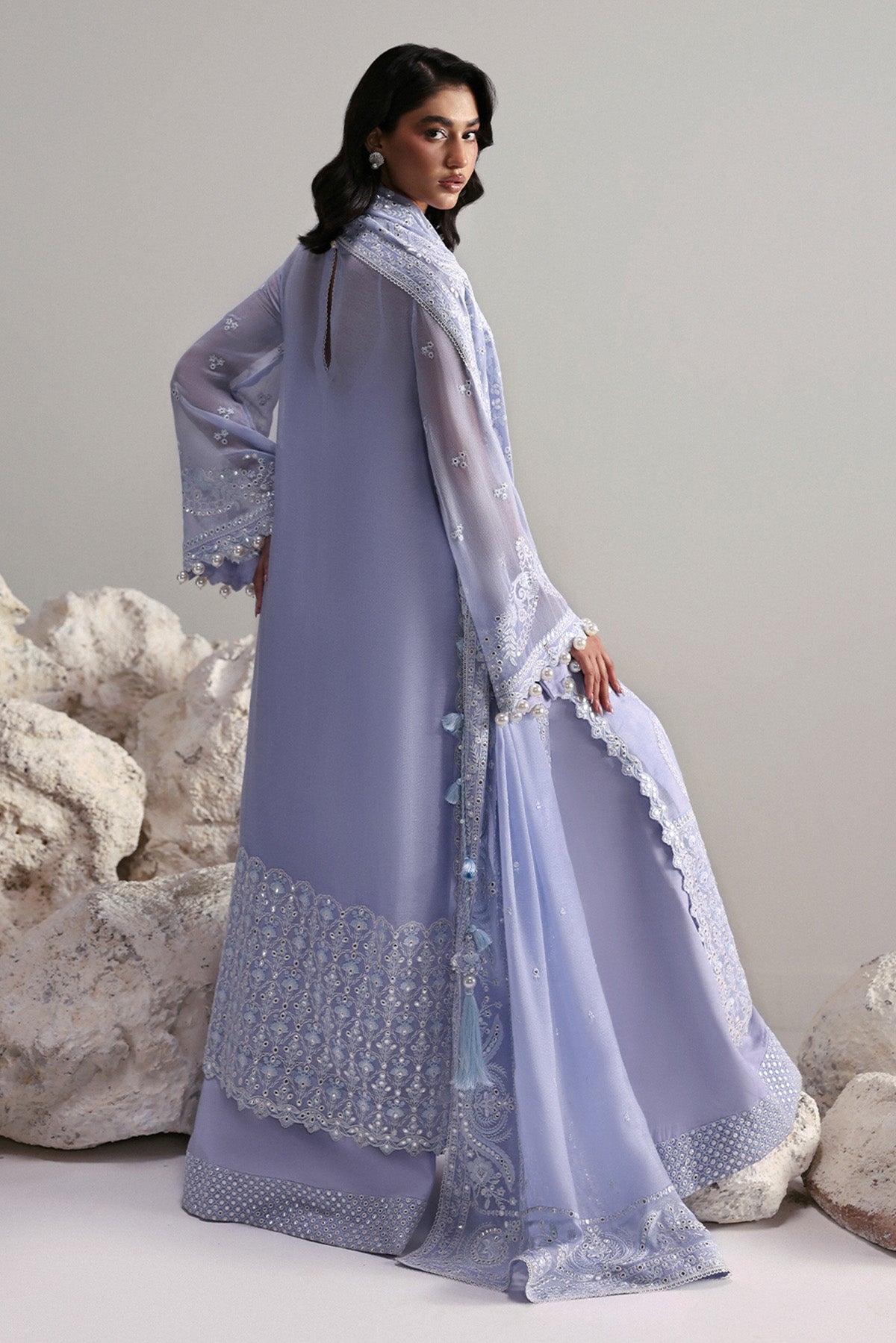 Vaelis Raw Silk Pakistani Formal Dresses - Afrozeh - 2