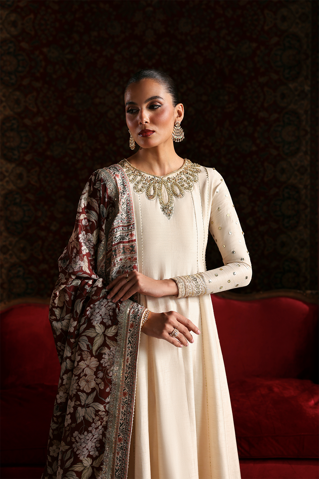 LALEH Raw Silk Pakistani Formal Dresses