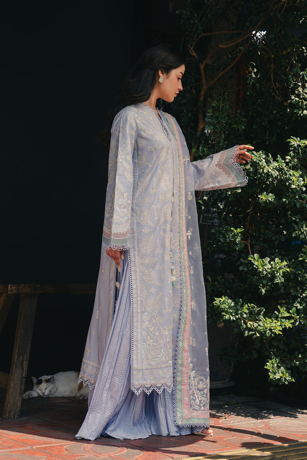 Saya Organza Pakistani Summer Dresses - Afrozeh - 4