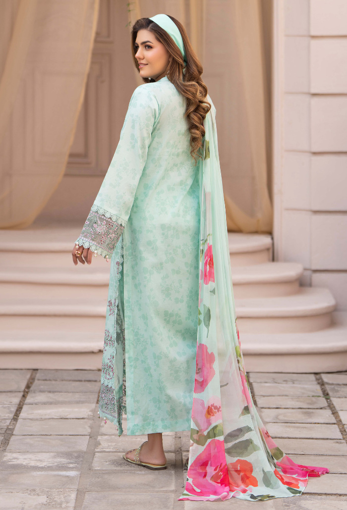 Summer Breeze - D07 Chiffon Pakistani Summer Dresses - Humdum - 2