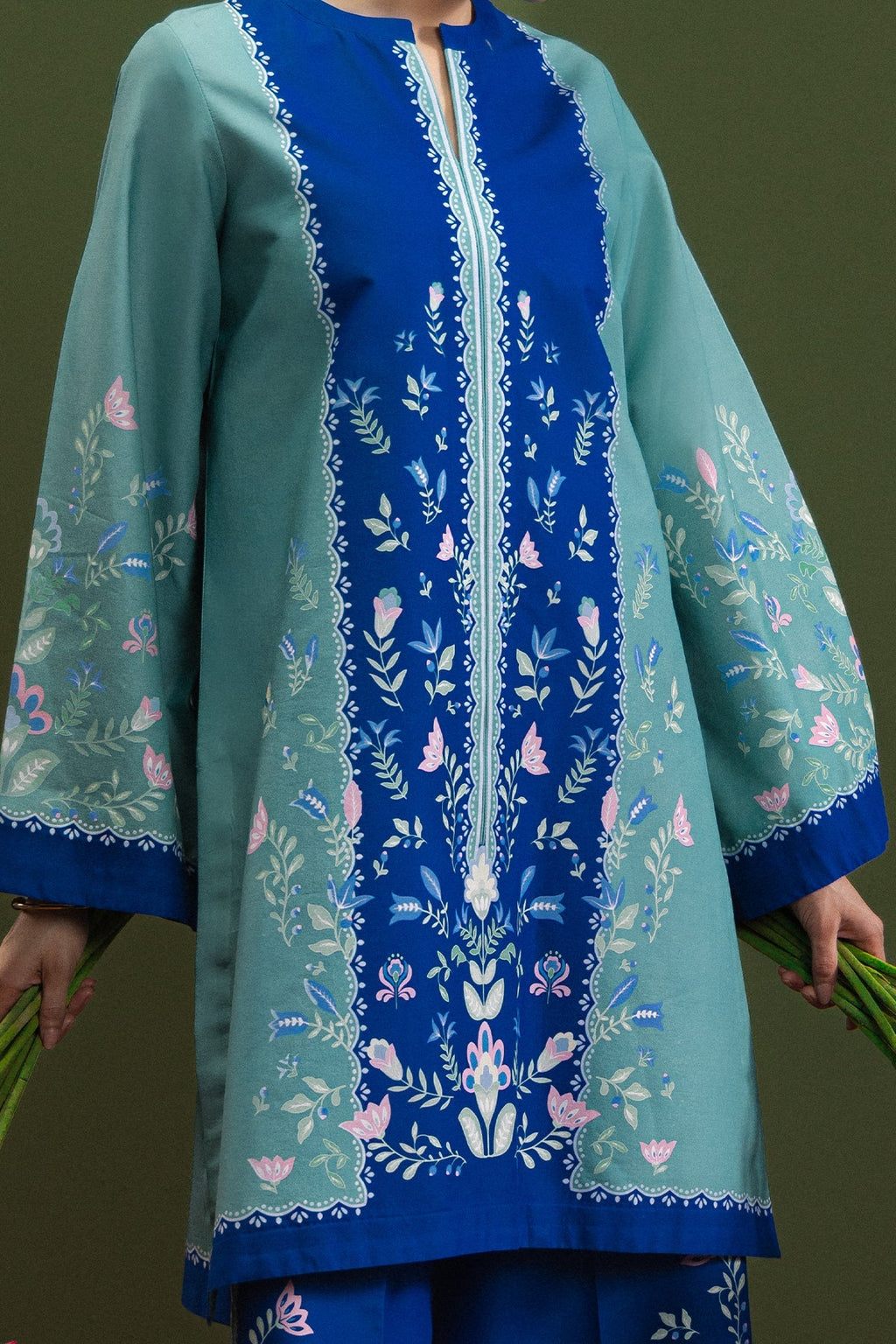 Soft Coast Cambric Pakistani Summer Dresses - Afrozeh - 3