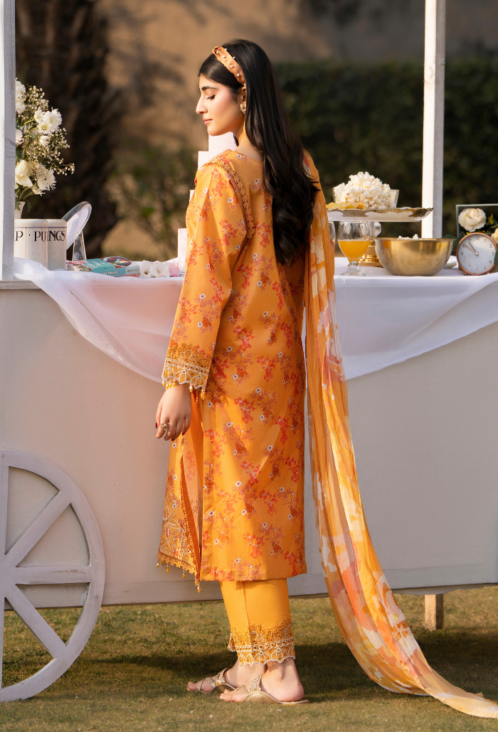 Gardenia'26 - D03 Chiffon Pakistani Summer Dresses - Humdum - 2