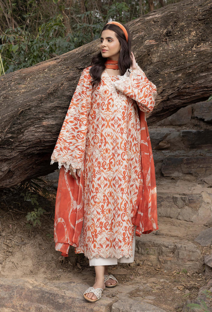 Eden Garden - D01 Chiffon Pakistani Summer Dresses - Humdum - 2