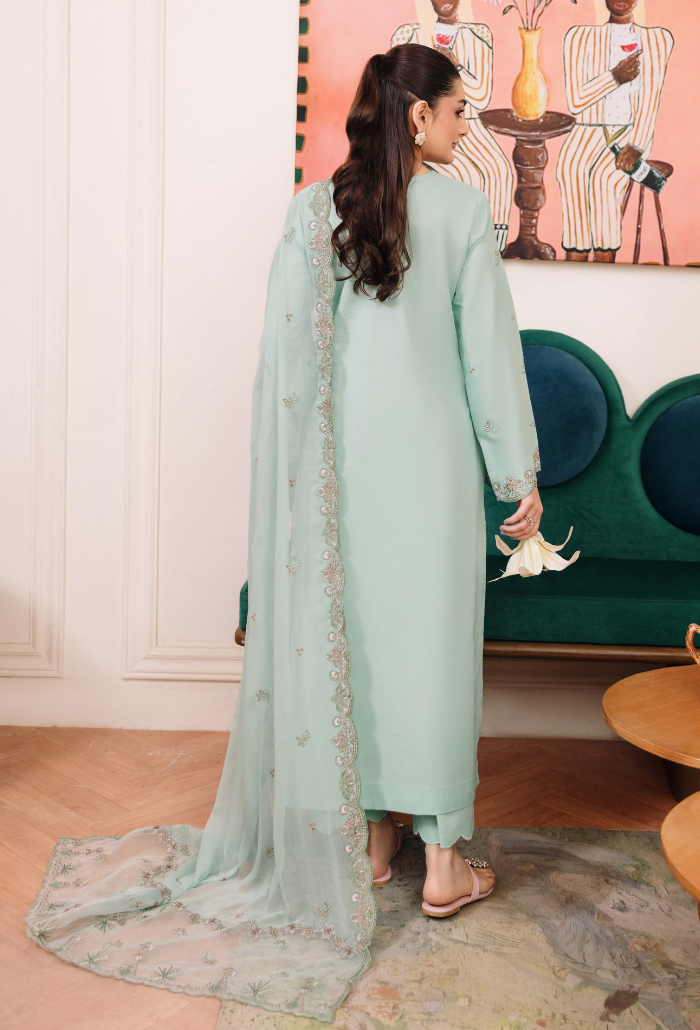 Mirha'2 - D10 Organza Pakistani Summer Dresses - Humdum - 2