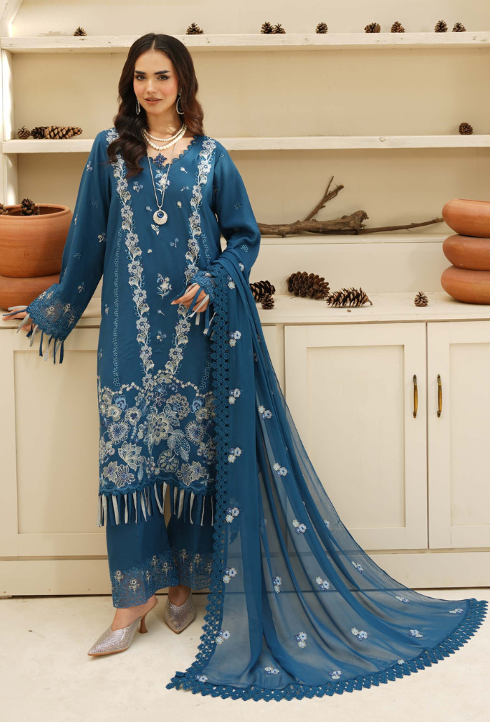 Mushak - D05 Chiffon Pakistani Winter Dresses - Humdum - 1