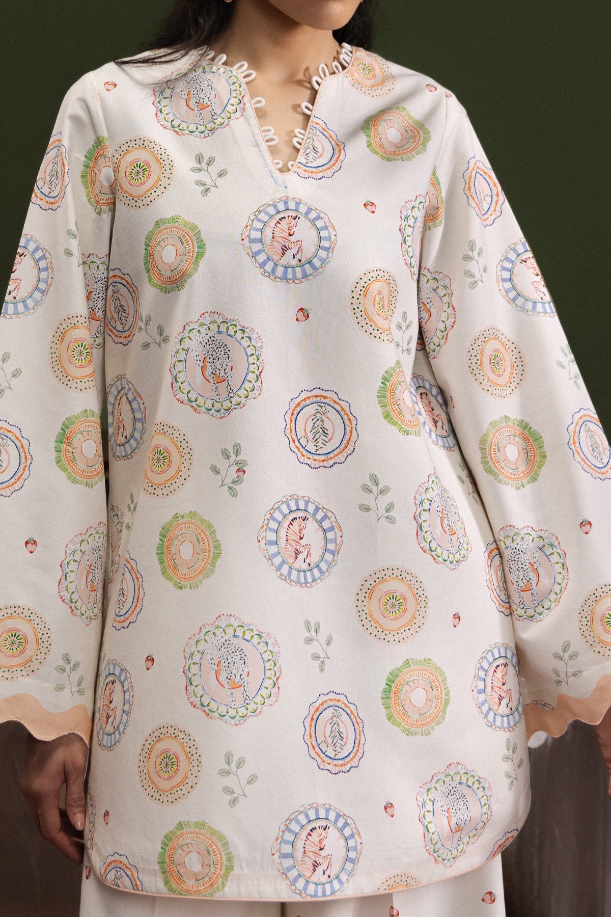 Ivory Era Cambric Pakistani Summer Dresses - Afrozeh - 2