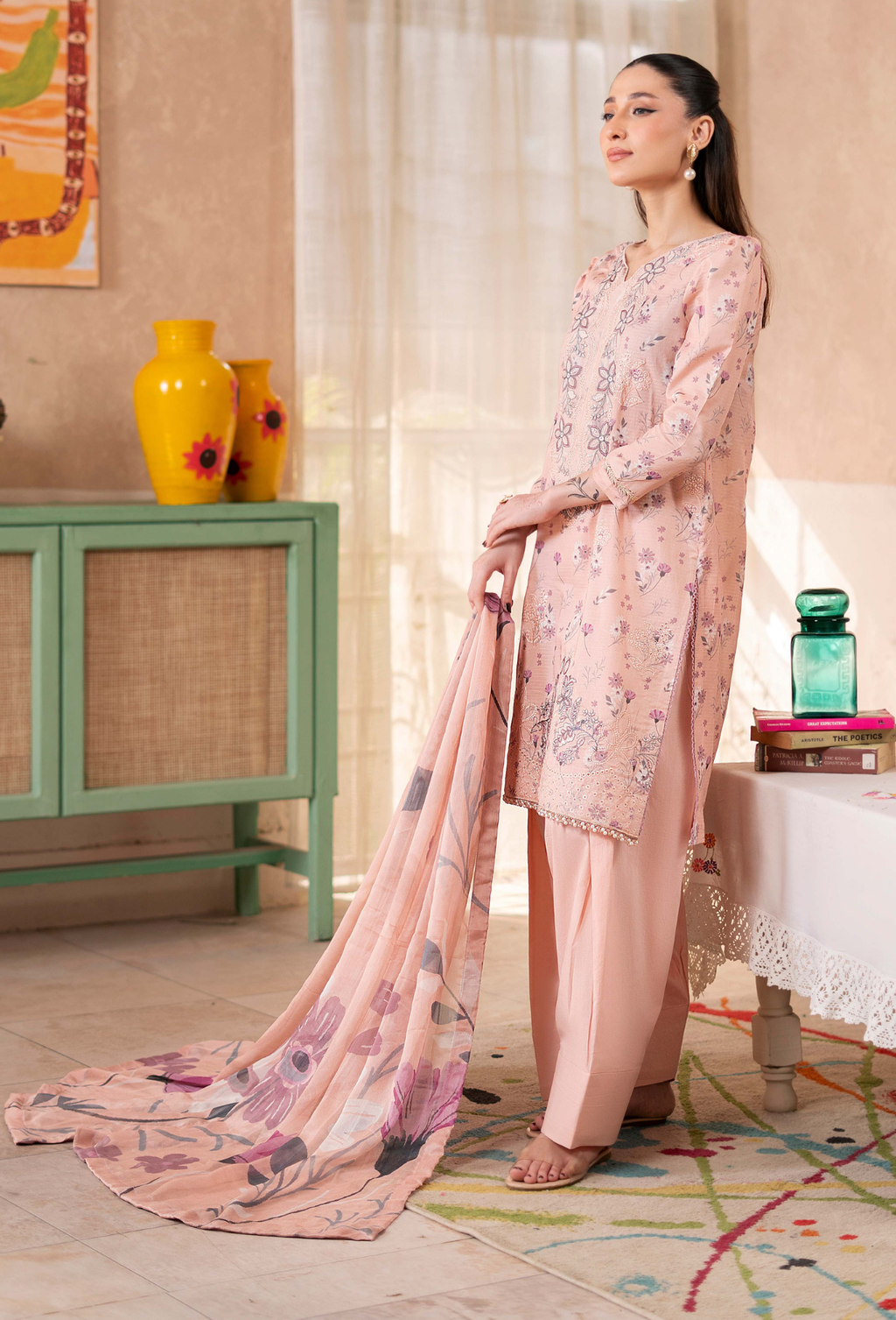 Kanwal - D01 Chiffon Pakistani Summer Dresses - Humdum - 3