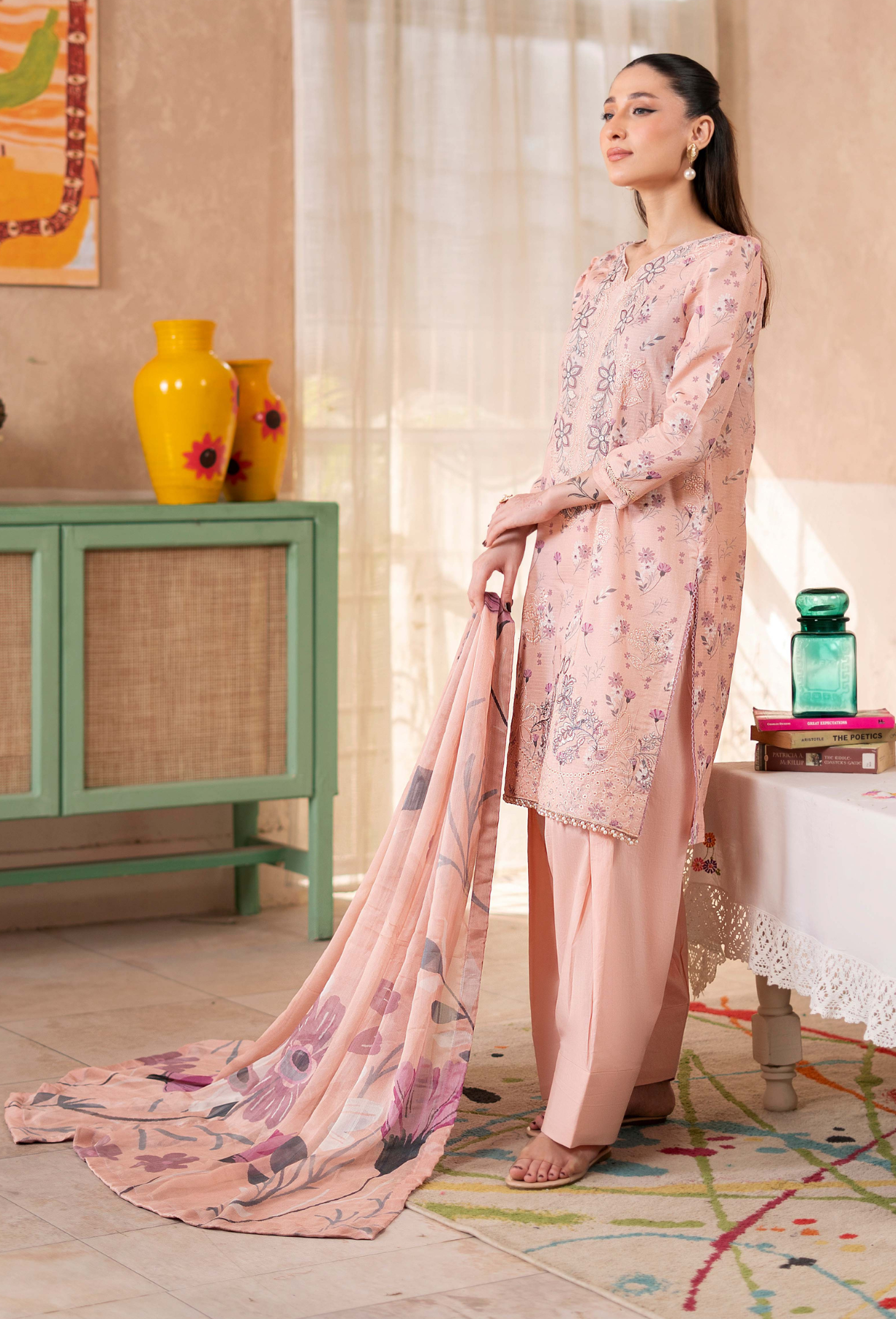 Kanwal - D01 Chiffon Pakistani Summer Dresses - Humdum - 3