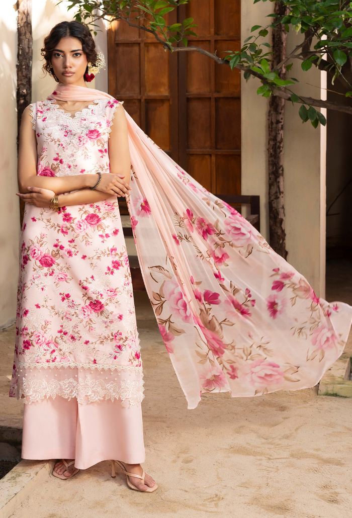 Zaiba - D07 Chiffon Pakistani Winter Dresses - Humdum - 3