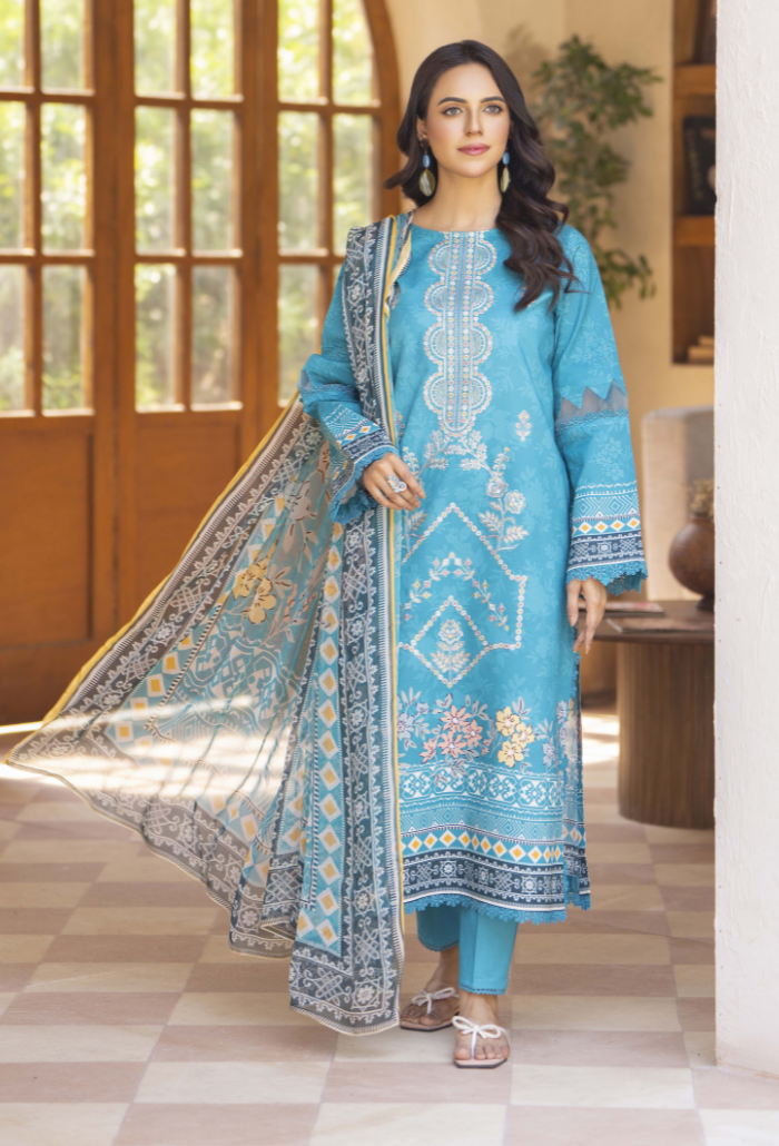 Zarwisha-D07 Chiffon Pakistani Summer Dresses - Humdum - 2