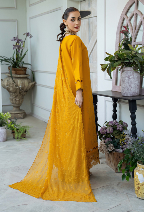 Aviva - D08 Chiffon Pakistani Summer Dresses - Humdum - 2
