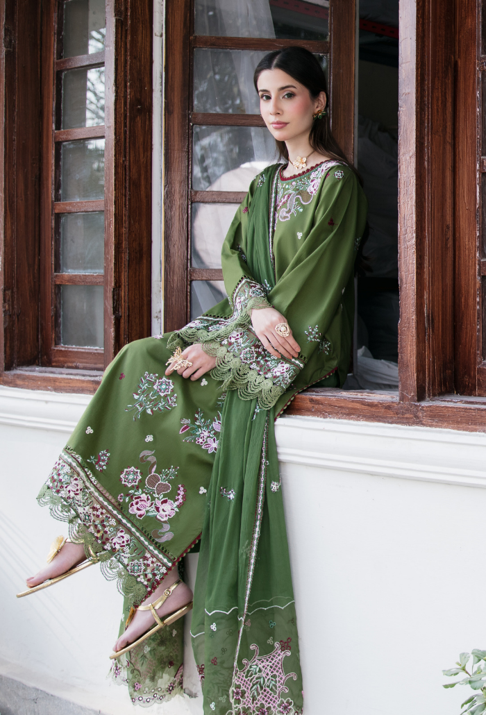 Meraki'2 - D09 Organza Pakistani Summer Dresses - Humdum - 4