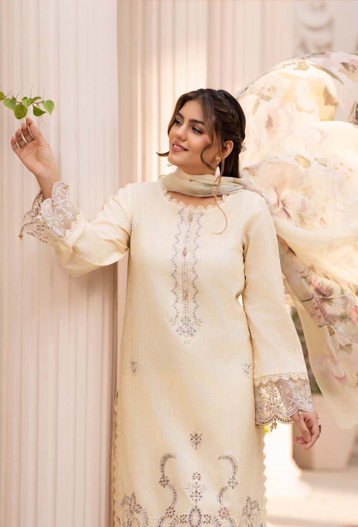 Summer Breeze - D09 Chiffon Pakistani Summer Dresses - Humdum - 4