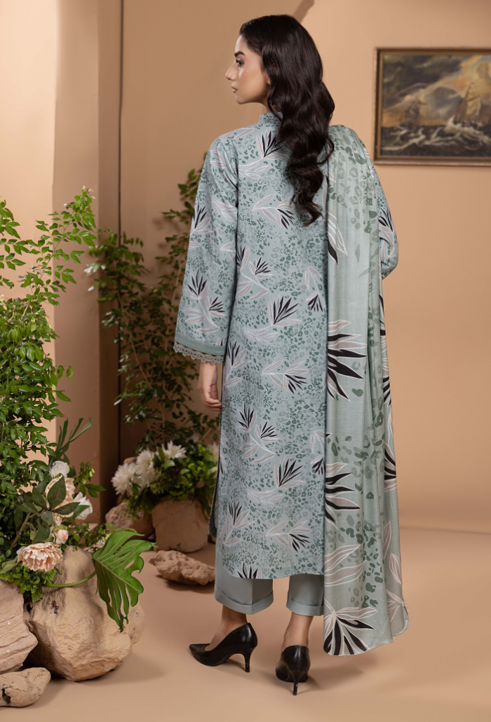 Zara - D01 Khaddar Pakistani Winter Dresses - Humdum - 2
