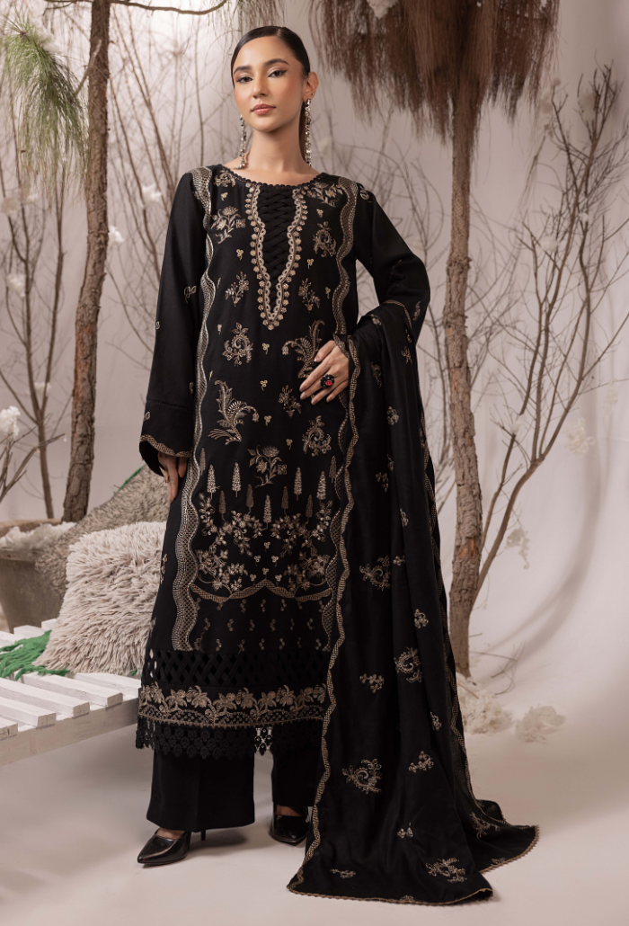 Irina-D01 Premium Fabric Pakistani Winter Dresses - Humdum - 2
