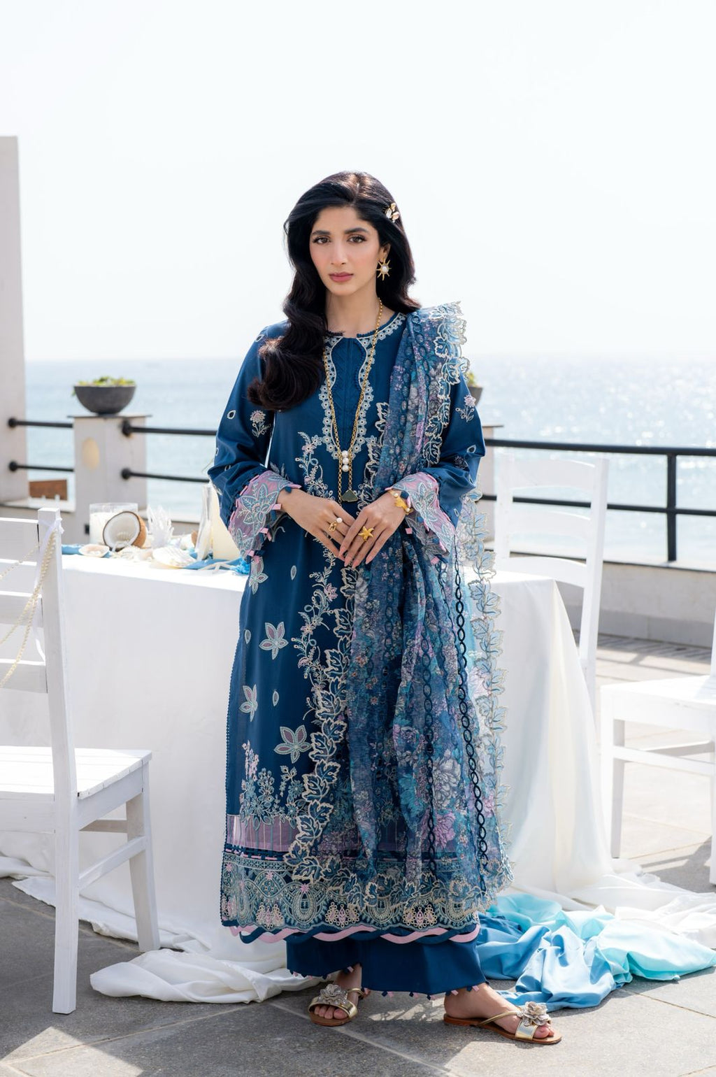 AZURA (AS-03) Jacquard Pakistani Summer Dresses - aabyaan - 1