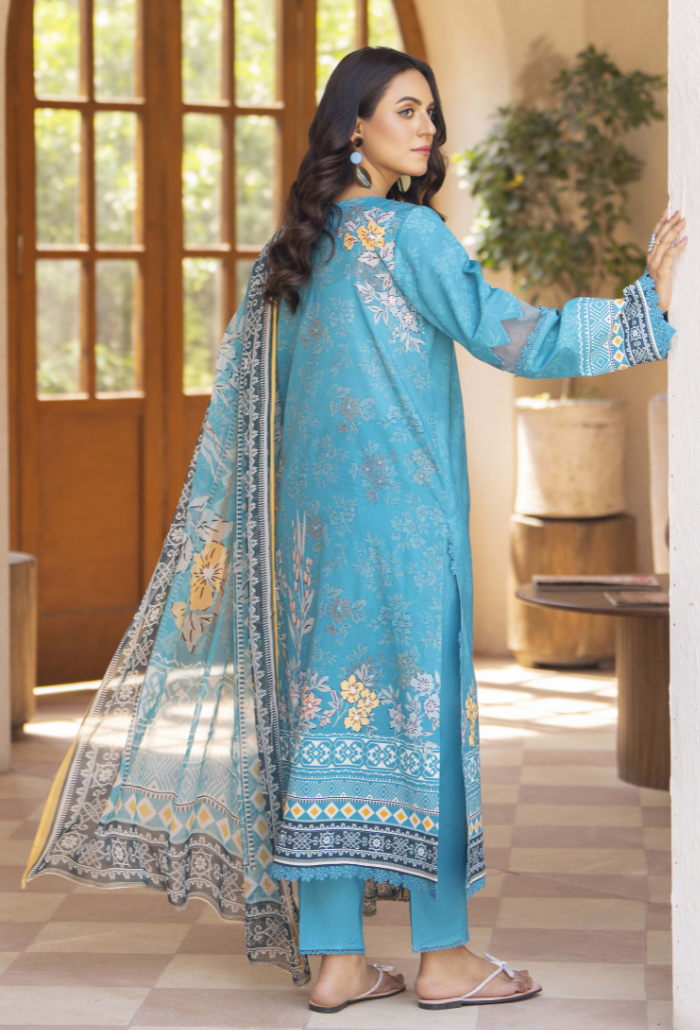 Zarwisha-D07 Chiffon Pakistani Summer Dresses - Humdum - 3