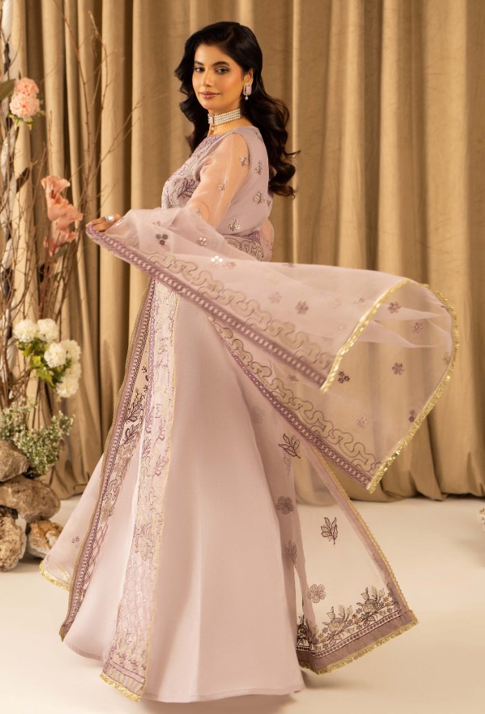 HOC - D14 Raw Silk Pakistani Formal Dresses - Humdum - 3