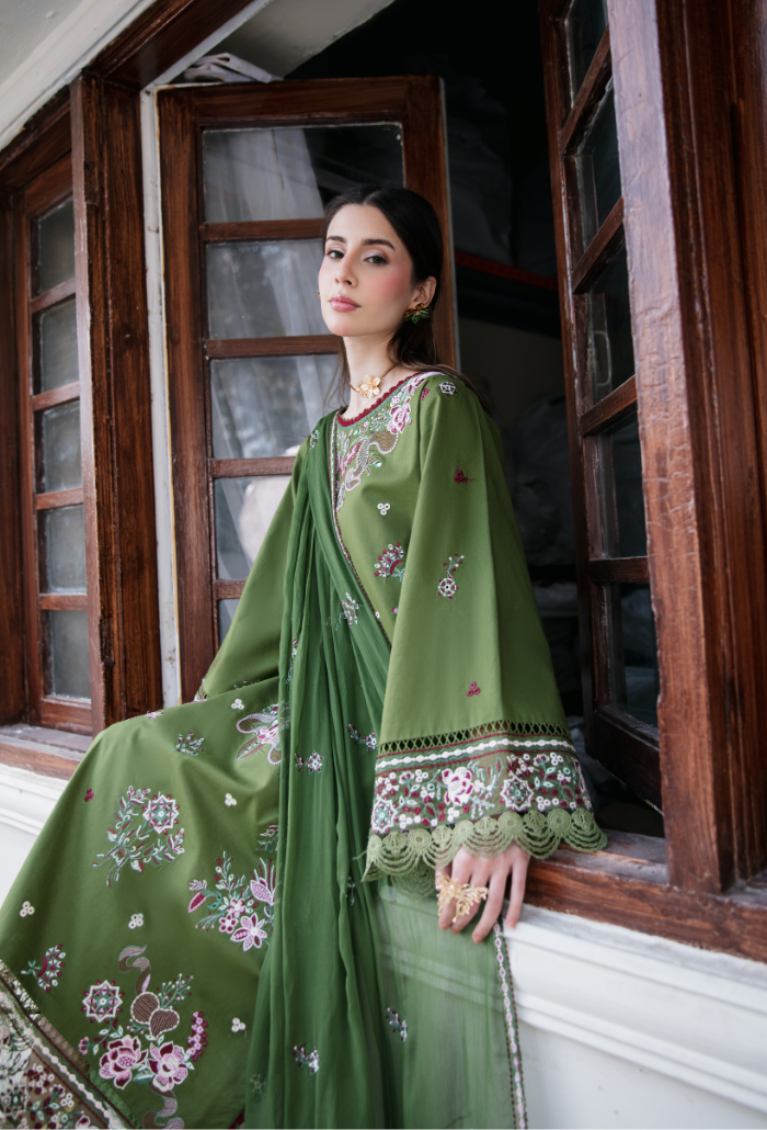 Meraki'2 - D09 Organza Pakistani Summer Dresses - Humdum - 5