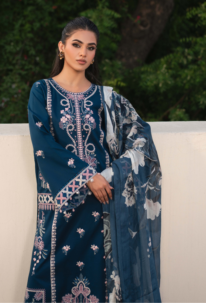 Mehrmaa - D06 Meher Organza Pakistani Summer Dresses - Humdum - 2