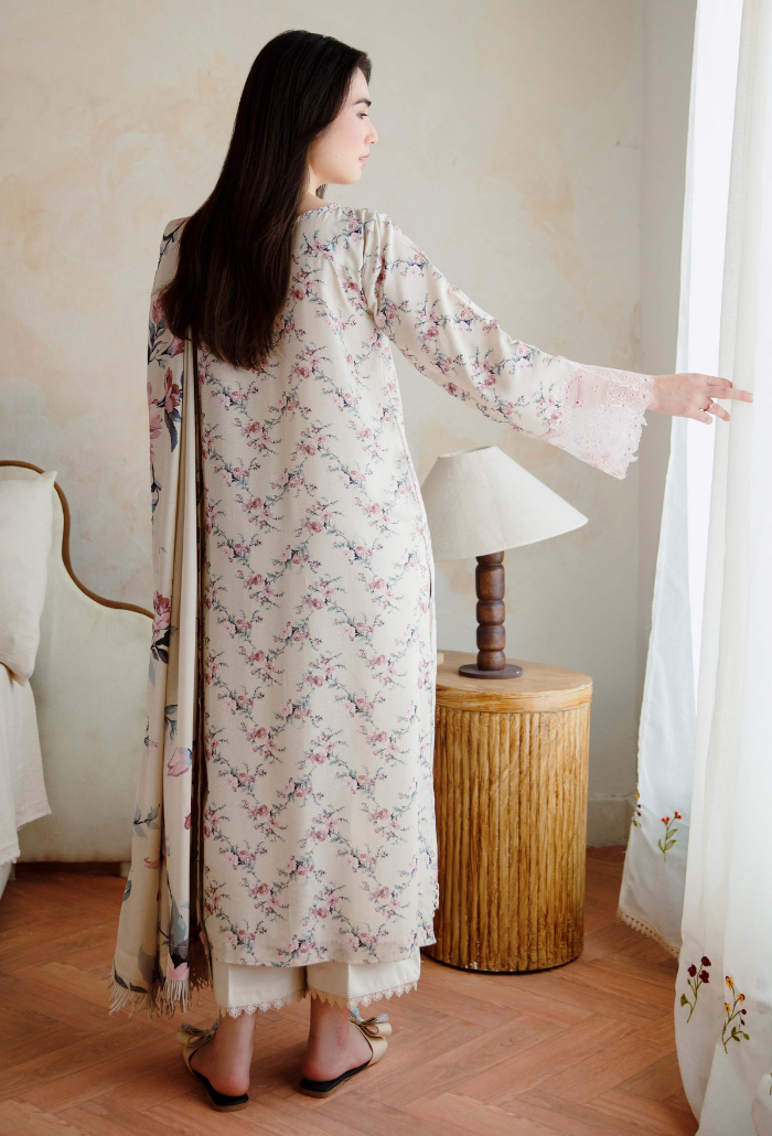 LAYLA - D10 Organza Pakistani Winter Dresses - Humdum - 2