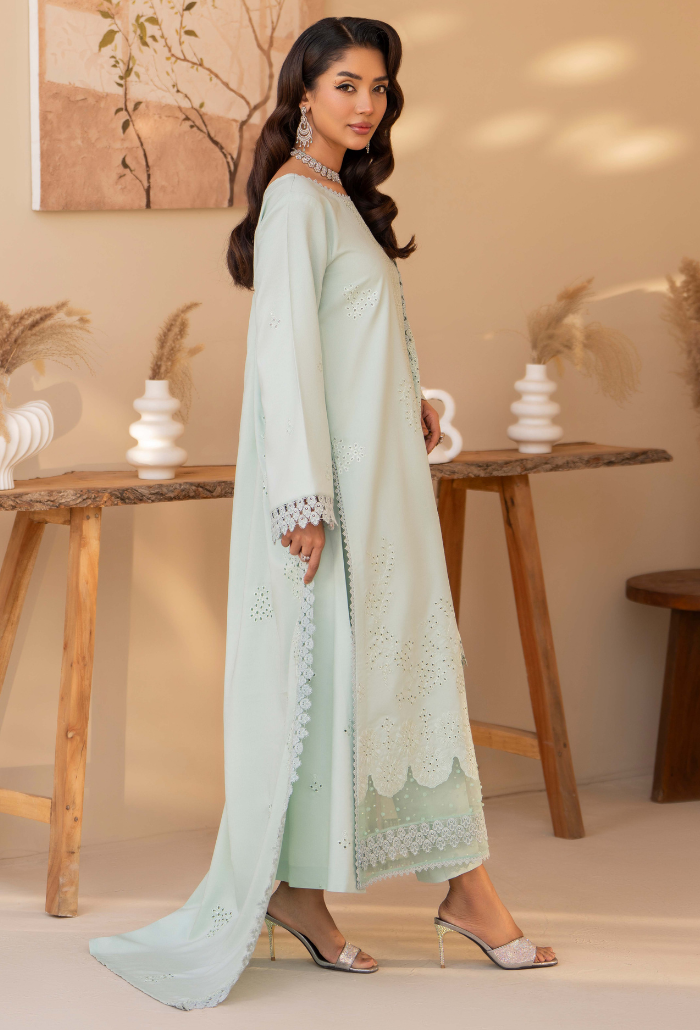 Jugnu By Humdum - D07 Premium Fabric Pakistani Winter Dresses - Humdum - 3