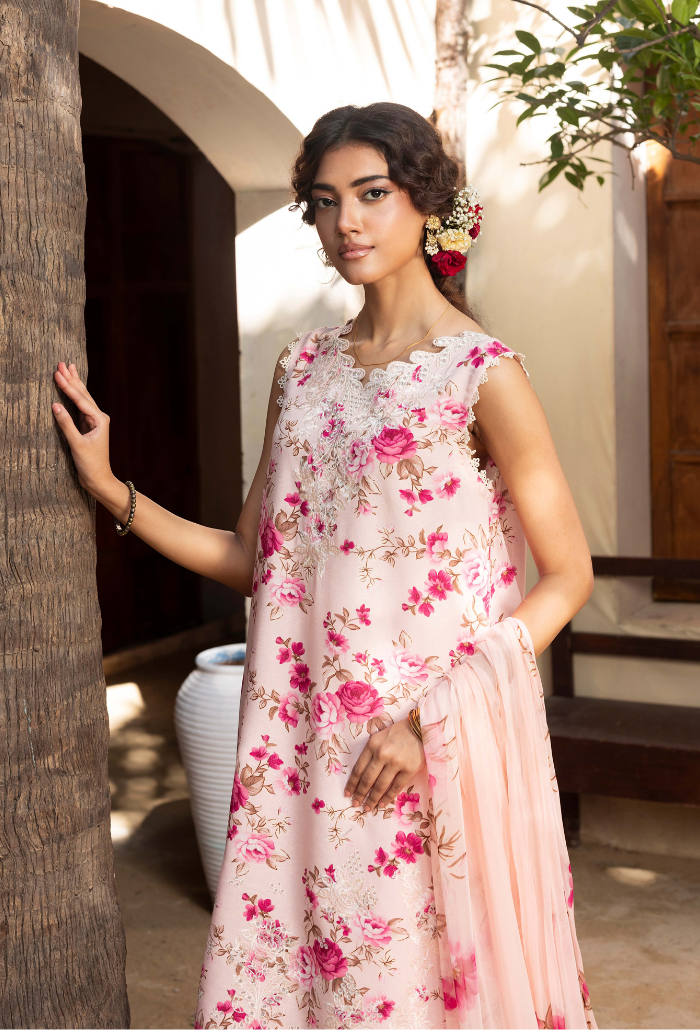 Zaiba - D07 Chiffon Pakistani Winter Dresses - Humdum - 4
