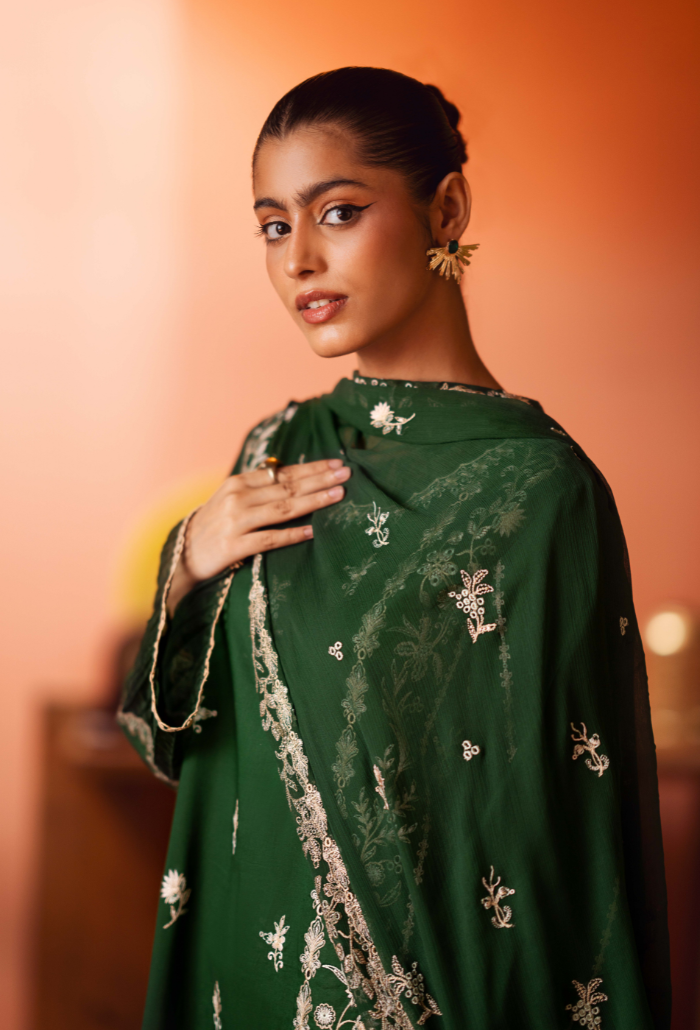 Lalarukh - D10 Chiffon Pakistani Summer Dresses - Humdum - 3