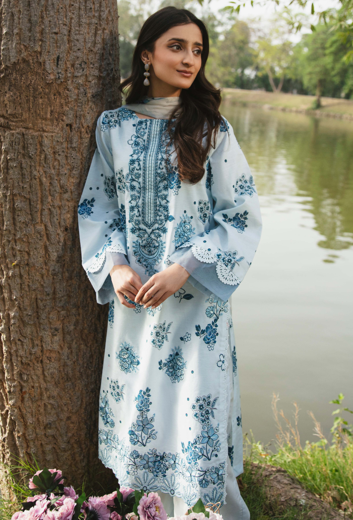 Summer Breeze - D10 Chiffon Pakistani Summer Dresses - Humdum - 3