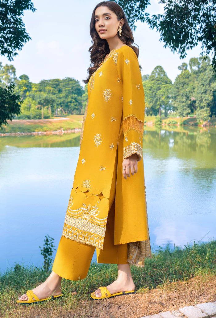 Onora - D02 Jacquard Pakistani Winter Dresses - Humdum - 3