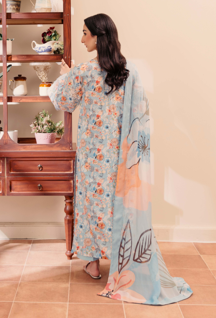 MIRAL - D09 Chiffon Pakistani Winter Dresses - Humdum - 2