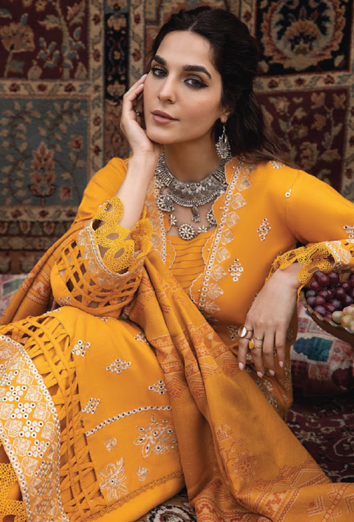 Denara - D03 Jacquard Pakistani Winter Dresses - Humdum - 3