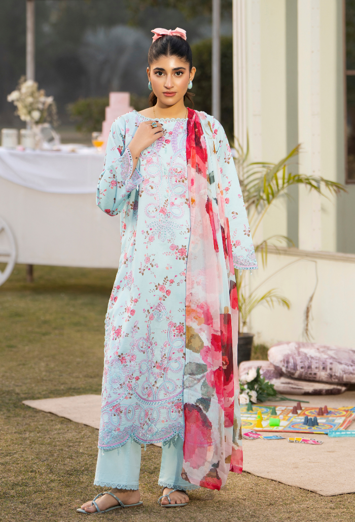 Gardenia'26 - D10 Chiffon Pakistani Summer Dresses - Humdum - 4