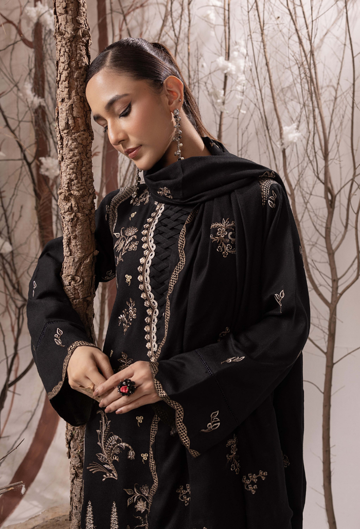 Irina-D01 Premium Fabric Pakistani Winter Dresses - Humdum - 4