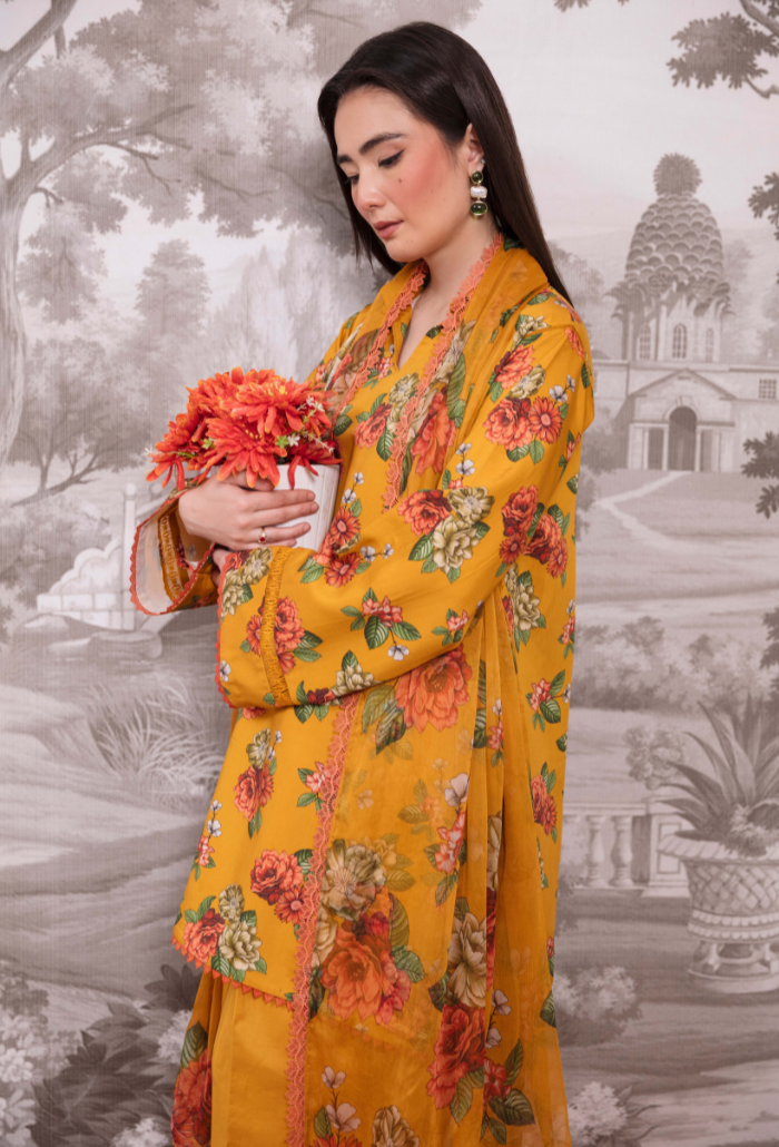 COCO - D07 Chiffon Pakistani Winter Dresses - Humdum - 4