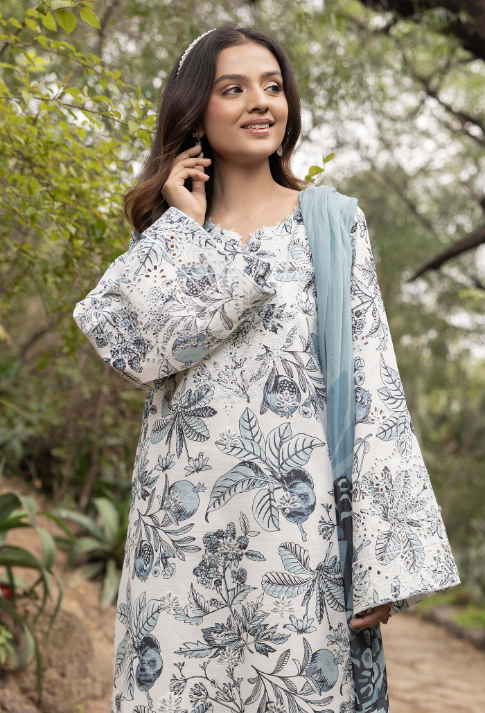 Eden Garden - D09 Chiffon Pakistani Summer Dresses - Humdum - 4