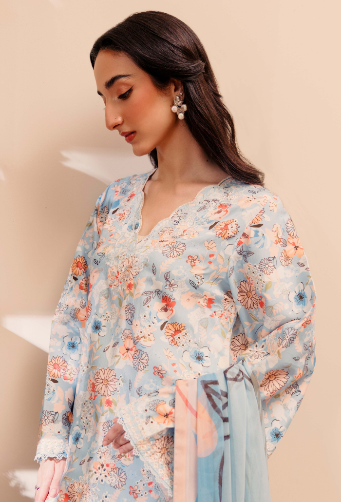 MIRAL - D09 Chiffon Pakistani Winter Dresses - Humdum - 4