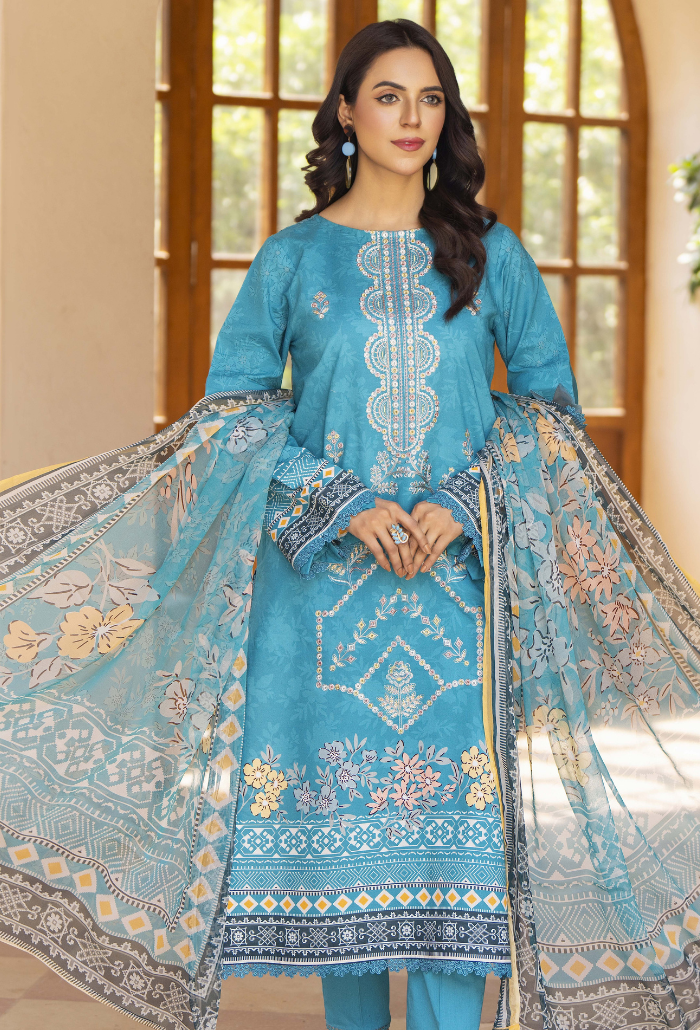 Zarwisha-D07 Chiffon Pakistani Summer Dresses - Humdum - 4