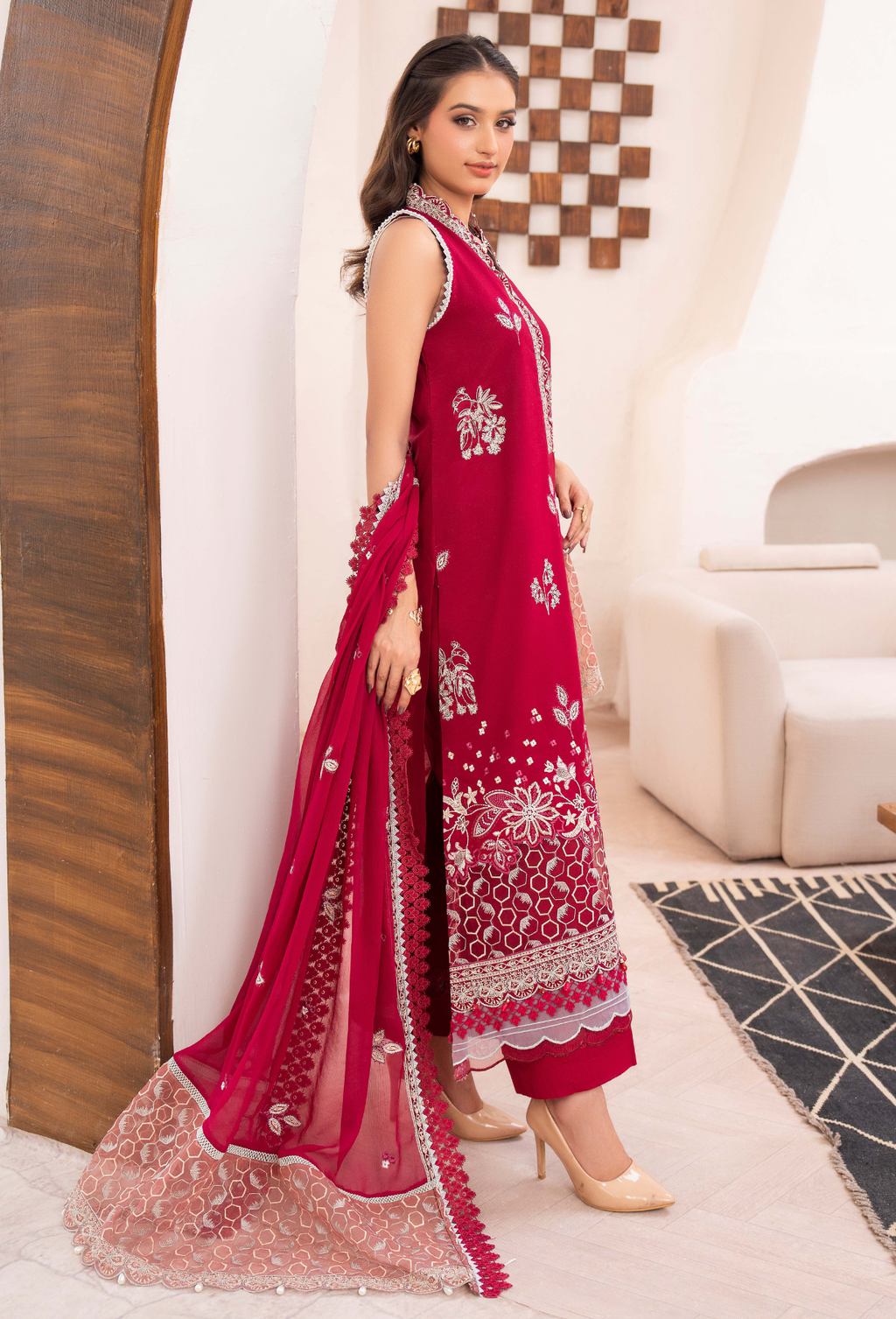 NAYAB - D03 Chiffon Pakistani Summer Dresses - Humdum - 3