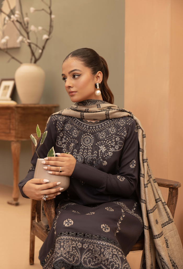 Carvan-D07 Premium Fabric Pakistani Winter Dresses - Humdum - 4
