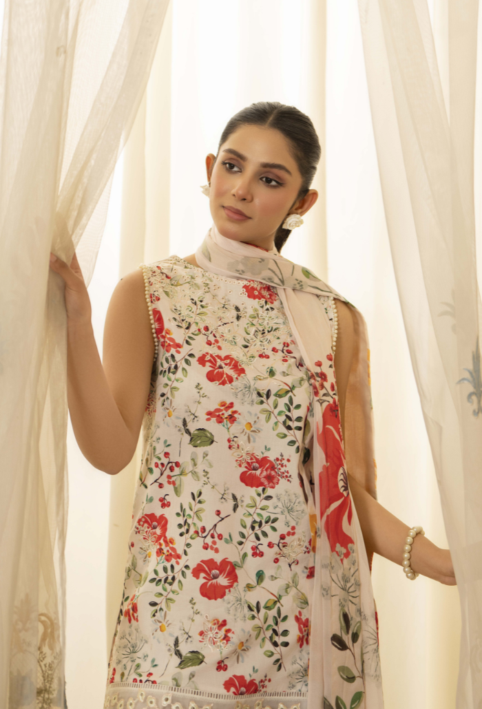 Senora - D05 Chiffon Pakistani Summer Dresses - Humdum - 4