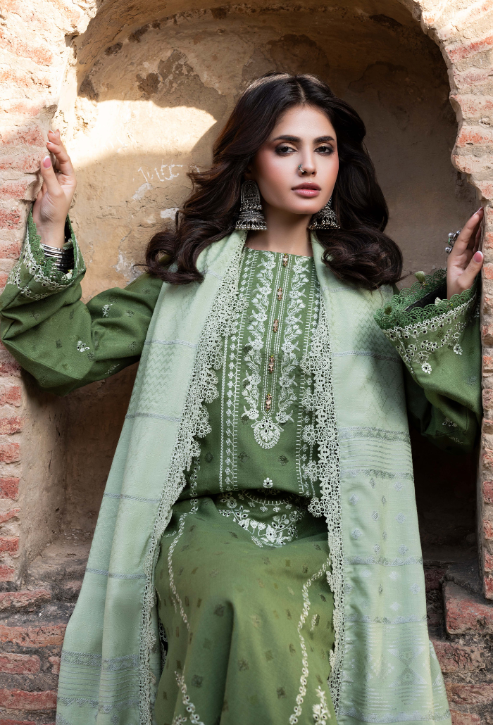 Khumar - D06 Organza Pakistani Winter Dresses - Humdum - 4