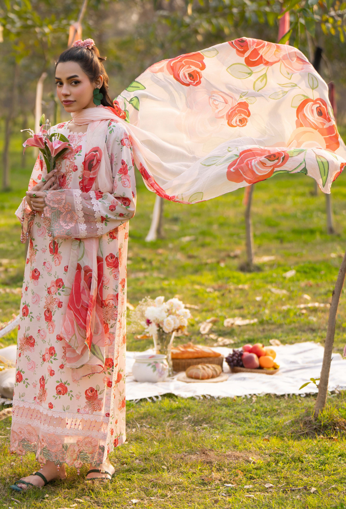 Eden Garden Chapter 3 - D01 Chiffon Pakistani Summer Dresses - Humdum - 3