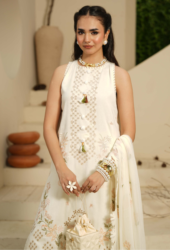 Mushak - D02 Chiffon Pakistani Winter Dresses - Humdum - 4