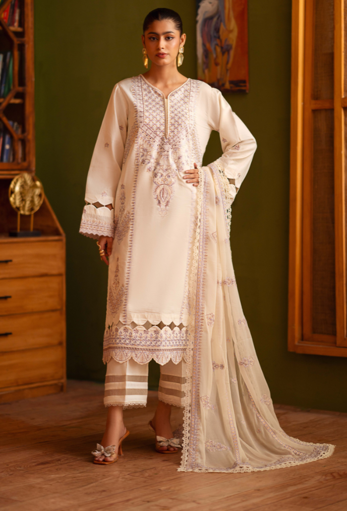 Lalarukh - D09 Chiffon Pakistani Summer Dresses - Humdum - 1