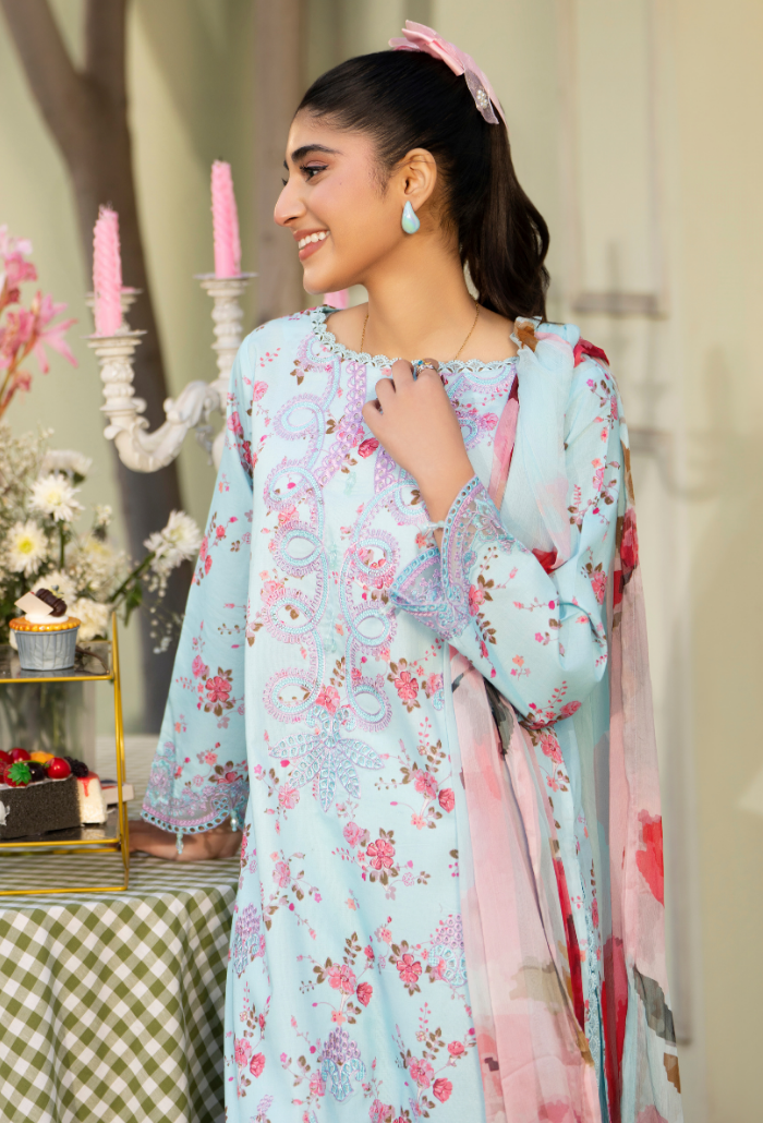 Gardenia'26 - D10 Chiffon Pakistani Summer Dresses - Humdum - 5
