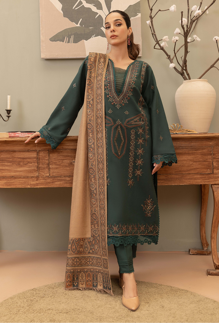 Carvan-D01 Premium Fabric Pakistani Winter Dresses - Humdum - 1